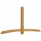 Ekena Millwork Bellingham Rough Sawn Timber Gable Bracket, Western Red Cedar, 108"W x 49"H x 4"D x 4"F, 11/12 Pitch GBW108X49X0404BEL00RWR - alternate 5